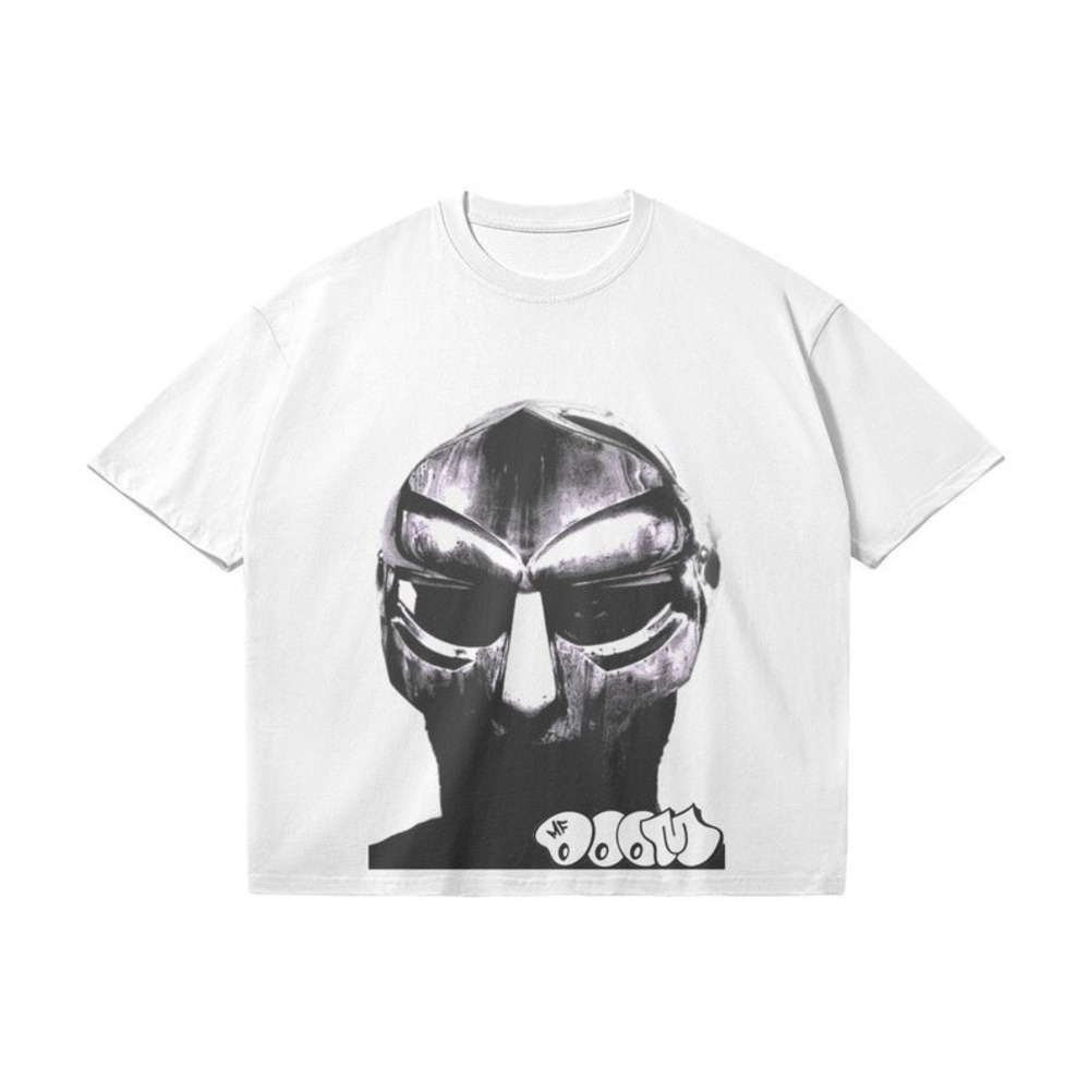 UPF MF Doom Graphic T Shirt 90s HipHop White Shirt Unisex Shirt